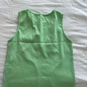 Green Sleeveless Women's Top